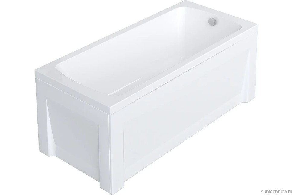 Акриловая ванна Alex Baitler Onega без опоры 140x60 см, встраиваемая, белая