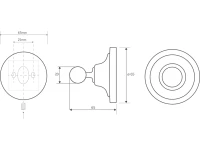 Набор Мыльница Bemeta Retro 144108027 + Стакан 144110017 + Крючок 144106137