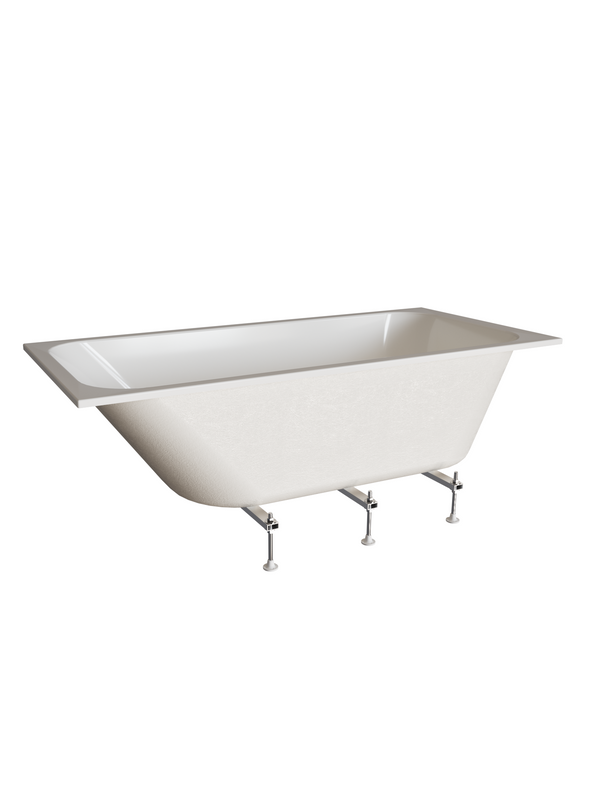 Акриловая ванна Radomir Прованс Ангосто 170x75 см, встраиваемая, белая, на ножках