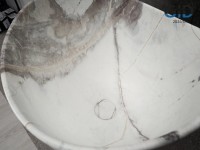 Накладная раковина GID Creativo Mnc9303 36 под матовый камень, круглая, фаянс