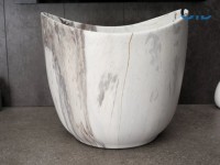 Накладная раковина GID Creativo Mnc9303 36 под матовый камень, круглая, фаянс