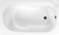 Акриловая ванна Vagnerplast Nike 120x70 см, встраиваемая, ультрабелая, с каркасом