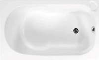 Акриловая ванна Vagnerplast Nike 120x70 см, встраиваемая, ультрабелая, с каркасом