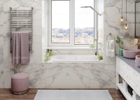 Акриловая ванна Vagnerplast Nike 120x70 см, встраиваемая, ультрабелая, с каркасом