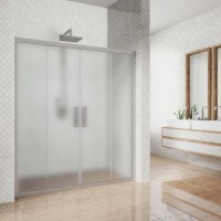 Душевая дверь в нишу Kubele DE019 D4-MAT-MT 230 см, профиль матовый хром
