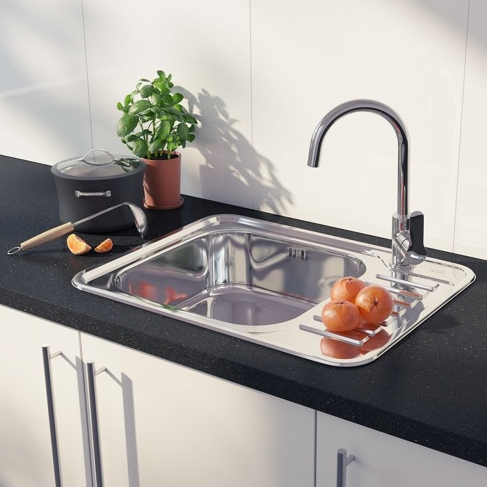 Комплект Мойка IDDIS Basic + Измельчитель KUCHENSTERN Muhle