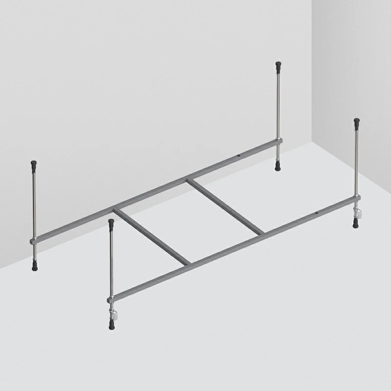 Акриловая ванна AM.PM Gem W90A 150x70 см, пристенная, белая, с каркасом