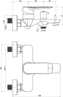 Душевой комплект Смеситель Paini Garda 76CR111 + Гарнитур Modena MDCR121 хром