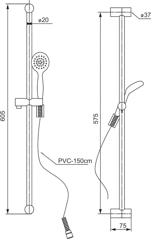 Душевой комплект Смеситель Paini Garda 76CR111 + Гарнитур Modena MDCR121 хром