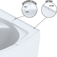 Душевая кабина Niagara Eco E90/80/40L/TN/BK 90х80 см, без крыши