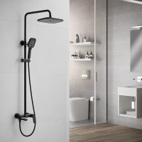 Душевая стойка Shevanik S8536H черная