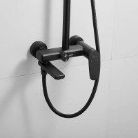 Душевая стойка Shevanik S8536H черная