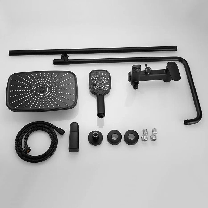 Душевая стойка Shevanik S8536H черная