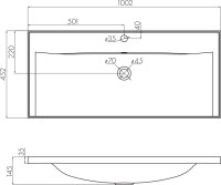 Тумба с раковиной AQUATON Мадрид 100 белая с 2 ящиками