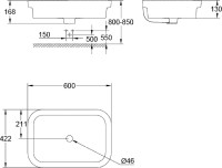 Накладная раковина Grohe Eurocosmo 39124001 альпин-белый