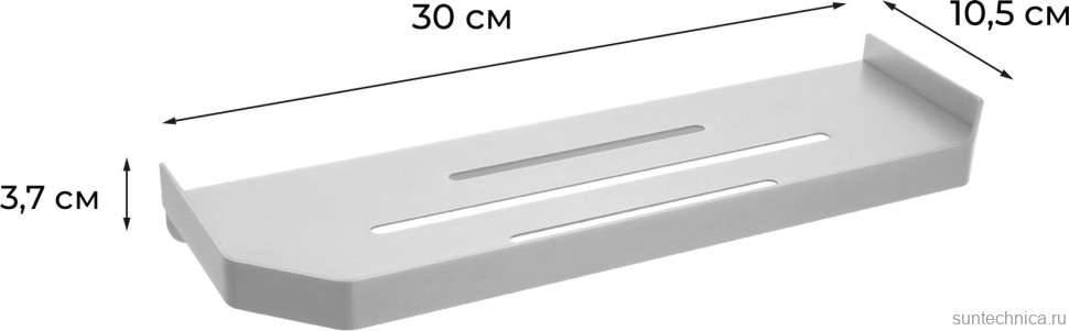Полка Fixsen Hi-Tech FX-843F графит