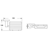 Мыльница Shevanik SG56H SG5604H настенная, черная
