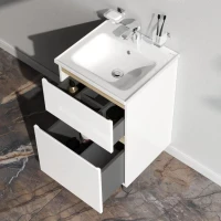 Тумба с раковиной AM.PM X-Joy 60 напольная, 2 ящика, белый глянец