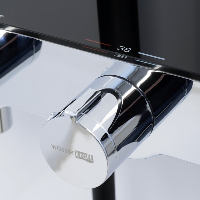 Душевая стойка Wasserkraft Abens 2000 A114.162.218.CB Thermo с термостатом, черная