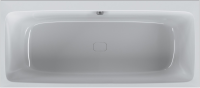 Акриловая ванна AM.PM Func 170x75 см, пристенная, белая, с каркасом