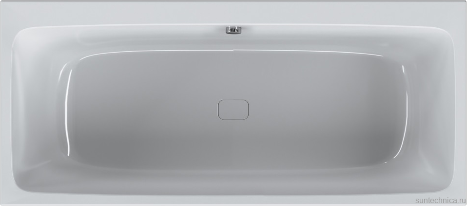 Акриловая ванна AM.PM Func 170x75 см, пристенная, белая, с каркасом