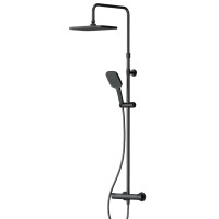 Душевая стойка AM.PM Func F078F422 с термостатом, черная