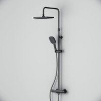 Душевая стойка AM.PM Func F078F422 с термостатом, черная