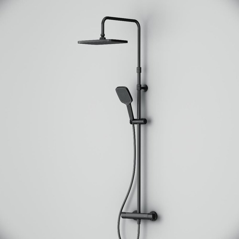 Душевая стойка AM.PM Func F078F422 с термостатом, черная