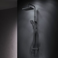 Душевая стойка AM.PM Func F078F422 с термостатом, черная