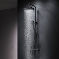 Душевая стойка AM.PM Func F078F422 с термостатом, черная