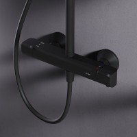 Душевая стойка AM.PM Func F078F422 с термостатом, черная