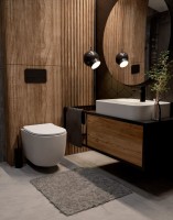 Смеситель для раковины матовый черный, AQUAme Monza AQM6310MB