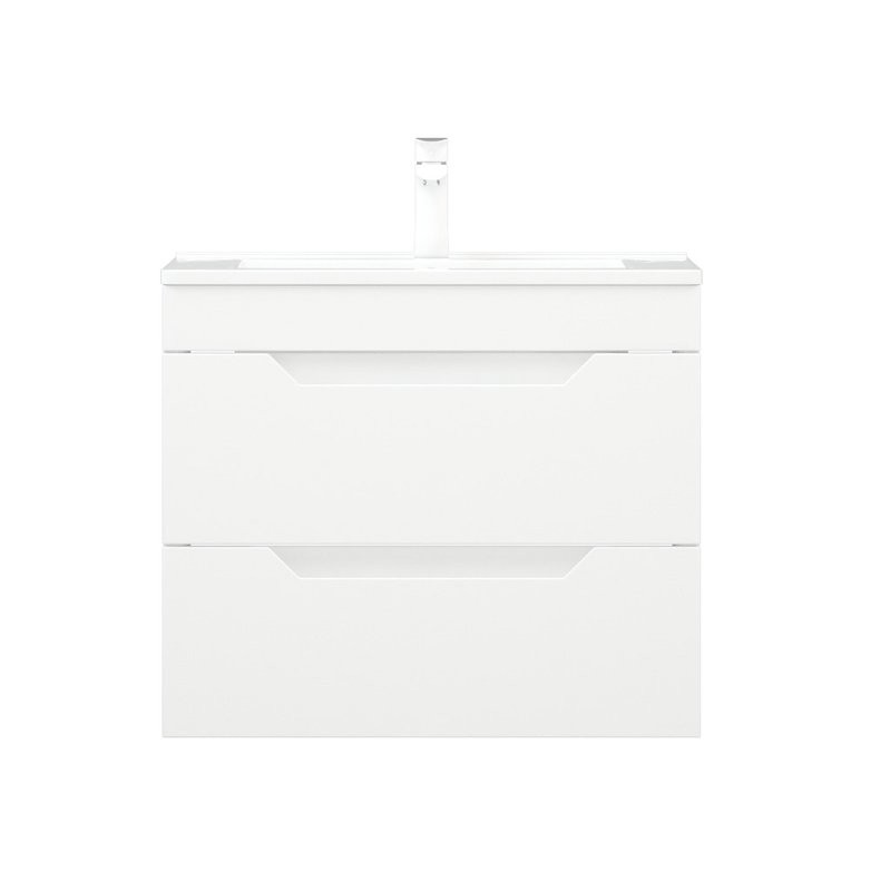 Тумба с раковиной Corozo Юта 65 Z2 подвесная, глянцевая белая