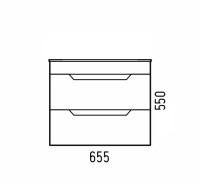 Тумба с раковиной Corozo Юта 65 Z2 подвесная, глянцевая белая