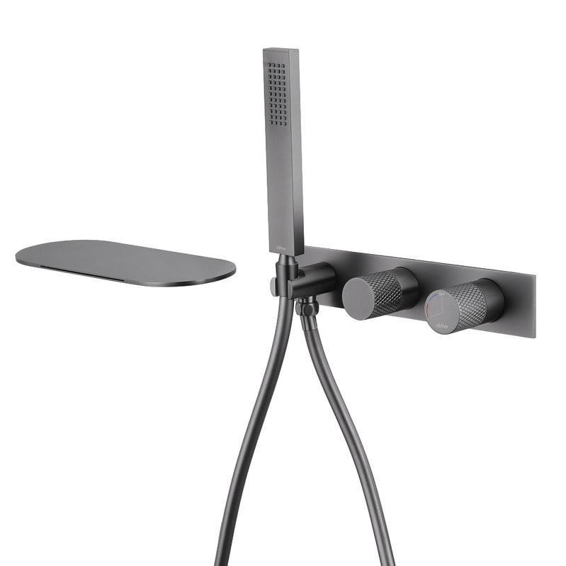 Встраиваемый смеситель для душа и ванны Abber Rund AF8731NG С ВНУТРЕННЕЙ ЧАСТЬЮ, никель