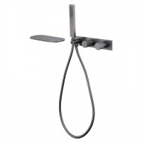 Встраиваемый смеситель для душа и ванны Abber Rund AF8731NG С ВНУТРЕННЕЙ ЧАСТЬЮ, никель