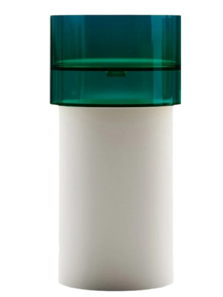 Раковина напольная Abber Kristall AT2701White-Aquamarin 45 белая, бирюзовая, круглая