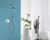 Душевой комплект Abber Wasser Kreis AF8117 С ВНУТРЕННЕЙ ЧАСТЬЮ, хром