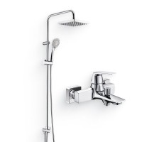 Душевой комплект Смеситель Wasserkraft Neime 1901 + Стойка A017