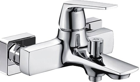 Душевой комплект Смеситель Wasserkraft Neime 1901 + Стойка A017