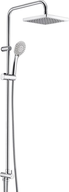 Душевой комплект Смеситель Wasserkraft Neime 1901 + Стойка A017