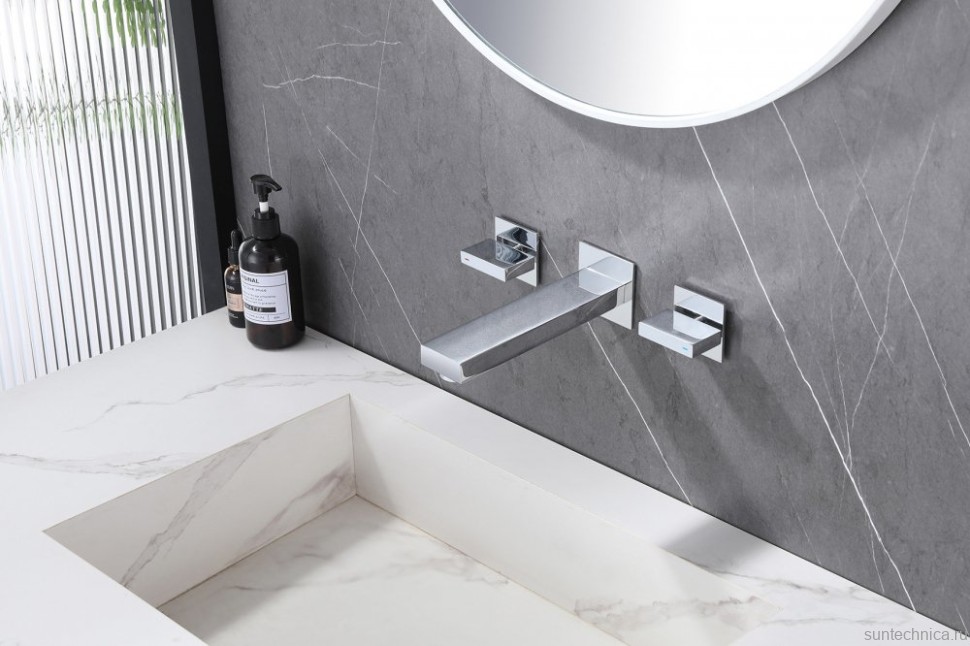 Смеситель для раковины Abber Daheim AF82122 С ВНУТРЕННЕЙ ЧАСТЬЮ, хром