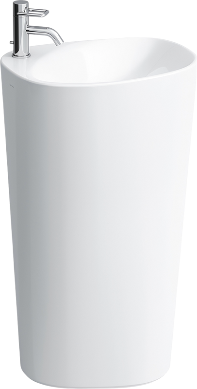 Раковина напольная Laufen Palomba 8.1180.4.000.104.1 53 белая, овальная, моноблок