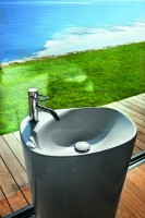 Раковина напольная Laufen Palomba 8.1180.4.000.104.1 53 белая, овальная, моноблок