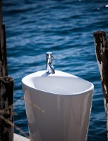 Раковина напольная Laufen Palomba 8.1180.4.000.104.1 53 белая, овальная, моноблок