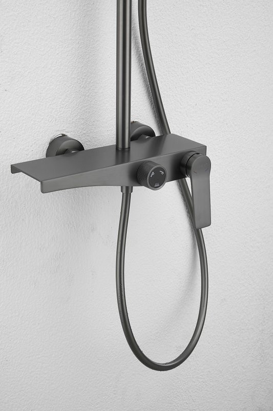 Душевая стойка BELZ B572 B24572-3 оружейная сталь