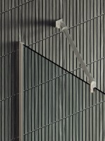 Душевая перегородка Maybahglass MGD-708-5у 109 см, профиль хром матовый, стекло прозрачное