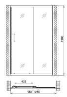 Душевая дверь Gemy Victoria S30191H