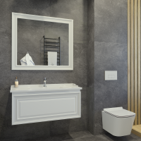 Мебель для ванной комнаты Caprigo Ponza 100 подвесная, белая