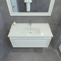 Мебель для ванной комнаты Caprigo Ponza 100 подвесная, белая